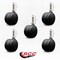 Service Caster 3'' Office Chair Casters Nylon Twin Wheel 1/2 Threaded Stem, 5PK SCC-UHTS02S75-NYS-121315-5 - alternate 2